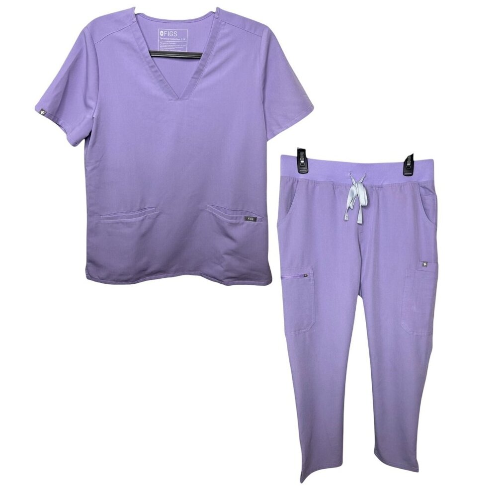 Figs Womens Technical Collection Lavender Scrub Set Medium